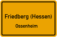 Haalweg in 61169 Friedberg (Hessen) (Ossenheim)