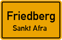 Kiesweg in FriedbergSankt Afra