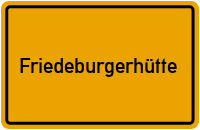 Ortsschild von Gemeinde Friedeburgerhütte in Sachsen-Anhalt