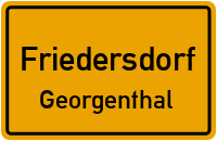 Straßen in Friedersdorf Georgenthal