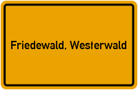 City Sign Friedewald, Westerwald