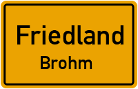 Straßenverzeichnis Friedland Brohm