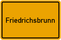 Friedrichsbrunn Branchenbuch