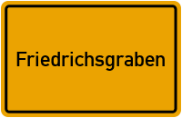Ortsschild von Gemeinde Friedrichsgraben in Schleswig-Holstein