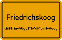 Trennewurther Weg in FriedrichskoogKaiserin-Auguste-Viktoria-Koog