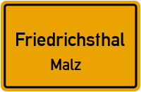 Straßen in Friedrichsthal Malz