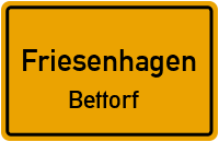 Straßenverzeichnis Friesenhagen Bettorf