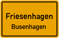 Straßen in Friesenhagen Busenhagen