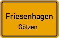 Straßenverzeichnis Friesenhagen Götzen