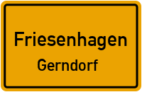 Straßenverzeichnis Friesenhagen Gerndorf