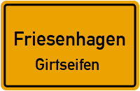 Straßen in Friesenhagen Girtseifen