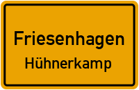 Straßen in Friesenhagen Hühnerkamp