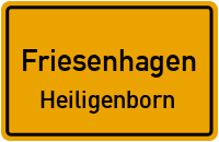 Straßenverzeichnis Friesenhagen Heiligenborn