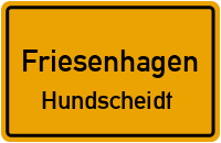 Straßenverzeichnis Friesenhagen Hundscheidt