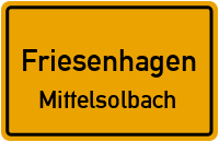 Straßen in Friesenhagen Mittelsolbach