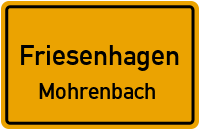 Straßen in Friesenhagen Mohrenbach