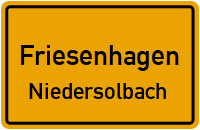 Straßenverzeichnis Friesenhagen Niedersolbach