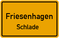 Straßenverzeichnis Friesenhagen Schlade