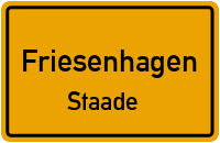 Straßen in Friesenhagen Staade