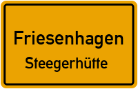 Alte Schulstraße in FriesenhagenSteegerhütte