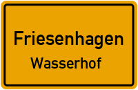 Straßen in Friesenhagen Wasserhof