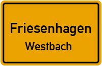 Straßen in Friesenhagen Westbach