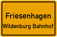 Straßenverzeichnis Friesenhagen Wildenburg Bahnhof