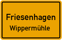 Straßenverzeichnis Friesenhagen Wippermühle