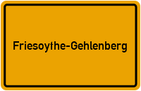 Ortsschild Friesoythe-Gehlenberg