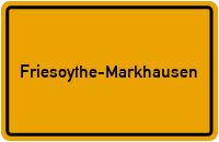 Ortsschild Friesoythe-Markhausen