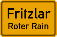 Über den Bergen in FritzlarRoter Rain