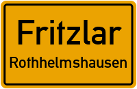 Straßen in Fritzlar Rothhelmshausen