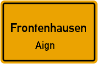 Straßen in Frontenhausen Aign