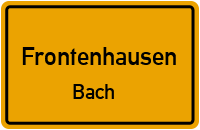Straßen in Frontenhausen Bach
