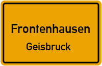 Straßen in Frontenhausen Geisbruck