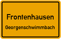 Straßen in Frontenhausen Georgenschwimmbach