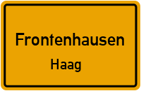 Straßen in Frontenhausen Haag