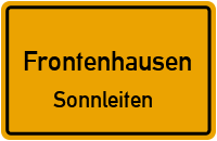 Straßen in Frontenhausen Sonnleiten