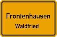 Straßen in Frontenhausen Waldfried