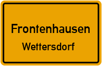 Straßen in Frontenhausen Wettersdorf