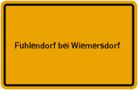 City Sign Fuhlendorf bei Wiemersdorf