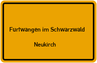 Straßenverzeichnis Furtwangen im Schwarzwald Neukirch