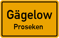 Hauptstraße in GägelowProseken