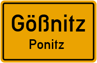 Gartenweg in GößnitzPonitz