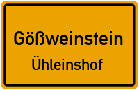 Straßenverzeichnis Gößweinstein Ühleinshof
