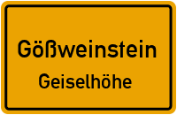 Straßenverzeichnis Gößweinstein Geiselhöhe