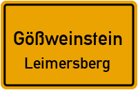 Straßenverzeichnis Gößweinstein Leimersberg