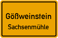Straßenverzeichnis Gößweinstein Sachsenmühle