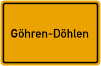 City Sign Göhren-Döhlen