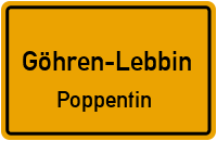 Kirchpoppentiner Straße in Göhren-LebbinPoppentin